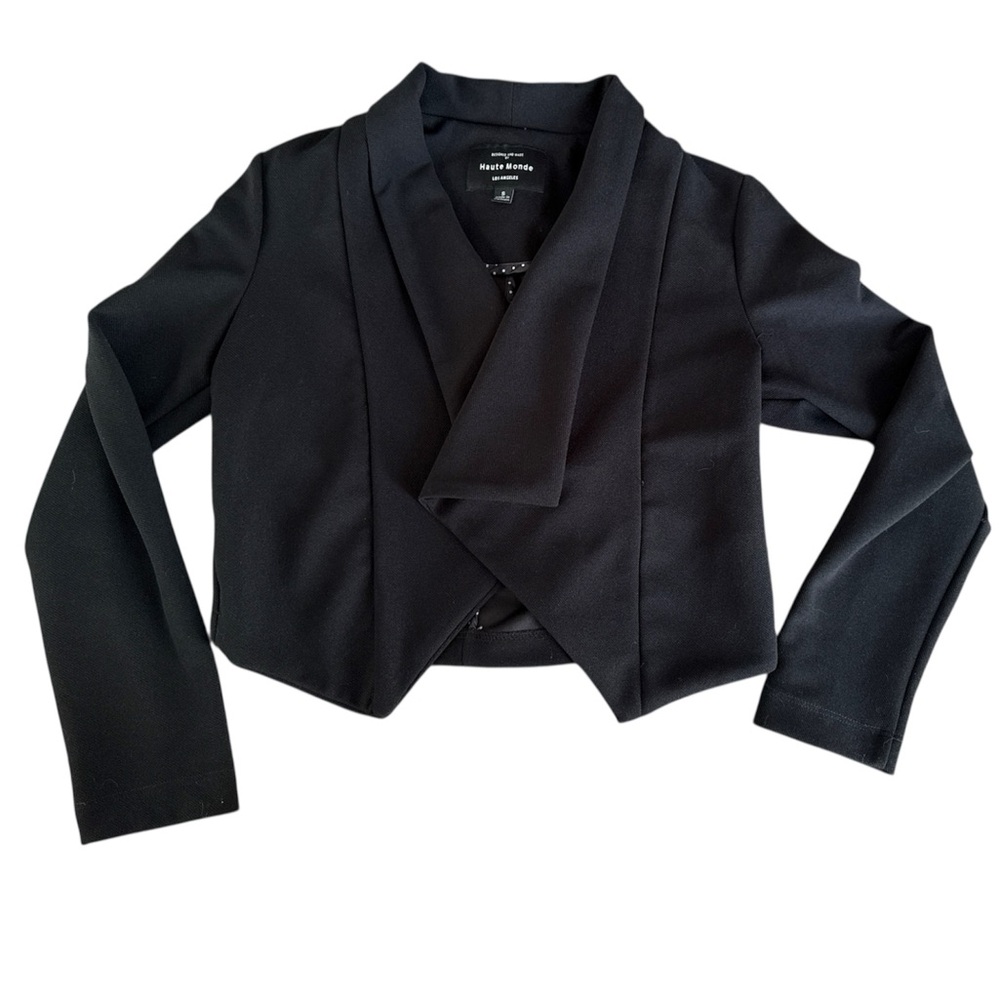 Elegant Black blazer by Haute Monde size small juniors
